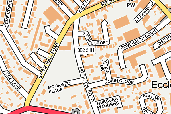 BD2 2HH map - OS OpenMap – Local (Ordnance Survey)