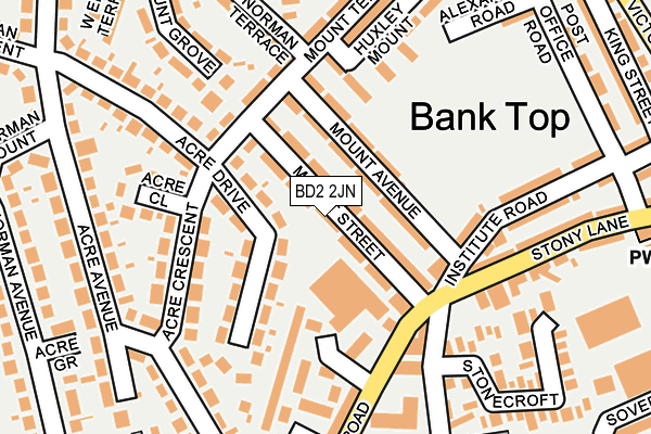 BD2 2JN map - OS OpenMap – Local (Ordnance Survey)