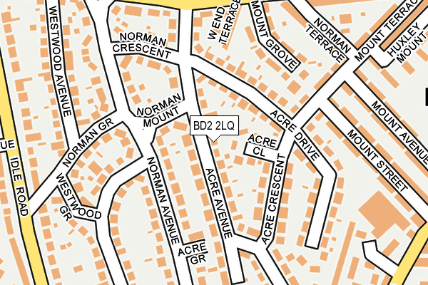 BD2 2LQ map - OS OpenMap – Local (Ordnance Survey)