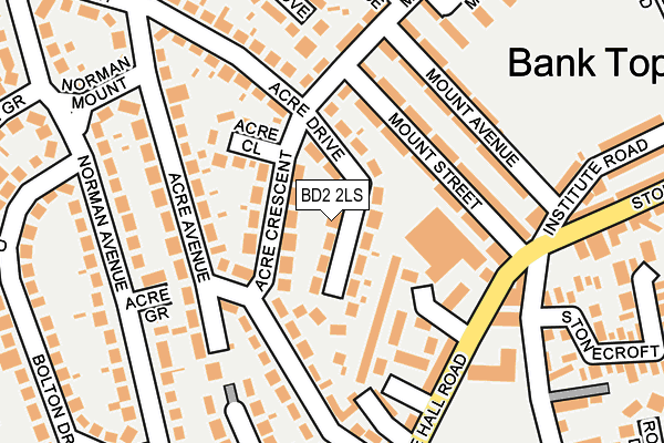 BD2 2LS map - OS OpenMap – Local (Ordnance Survey)