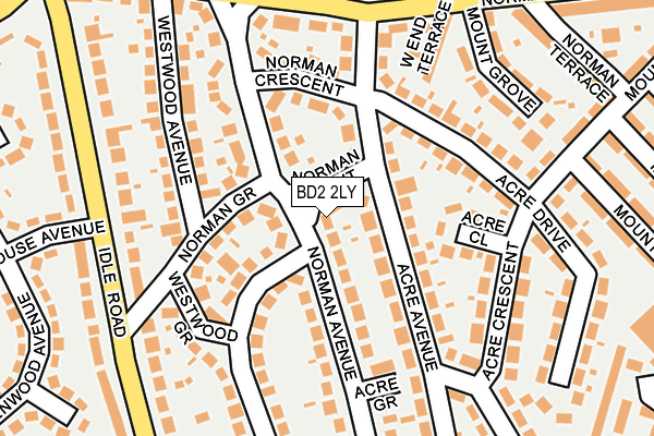 BD2 2LY map - OS OpenMap – Local (Ordnance Survey)