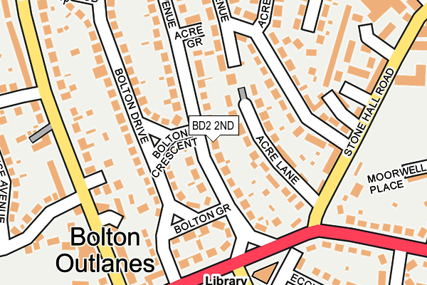 BD2 2ND map - OS OpenMap – Local (Ordnance Survey)