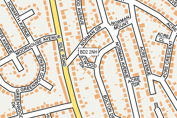 BD2 2NH map - OS OpenMap – Local (Ordnance Survey)