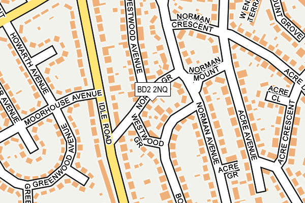 BD2 2NQ map - OS OpenMap – Local (Ordnance Survey)