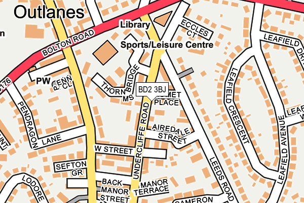 BD2 3BJ map - OS OpenMap – Local (Ordnance Survey)