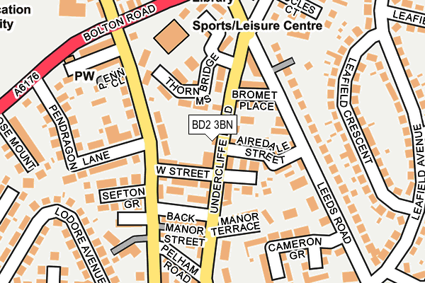 BD2 3BN map - OS OpenMap – Local (Ordnance Survey)