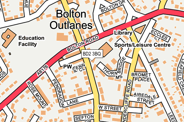 BD2 3BQ map - OS OpenMap – Local (Ordnance Survey)