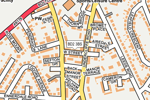 BD2 3BS map - OS OpenMap – Local (Ordnance Survey)