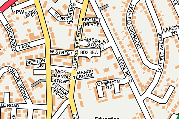 BD2 3BW map - OS OpenMap – Local (Ordnance Survey)