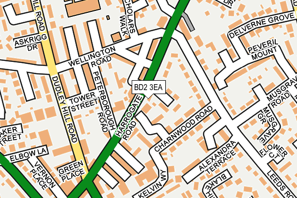 BD2 3EA map - OS OpenMap – Local (Ordnance Survey)