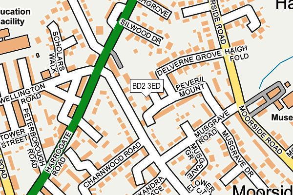 BD2 3ED map - OS OpenMap – Local (Ordnance Survey)