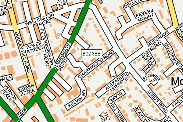 BD2 3EE map - OS OpenMap – Local (Ordnance Survey)