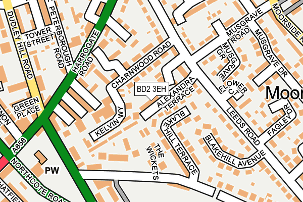 BD2 3EH map - OS OpenMap – Local (Ordnance Survey)