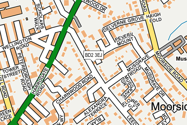BD2 3EJ map - OS OpenMap – Local (Ordnance Survey)