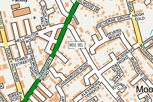 BD2 3EL map - OS OpenMap – Local (Ordnance Survey)