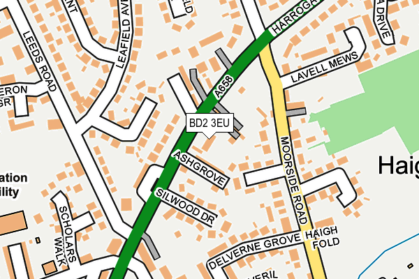 BD2 3EU map - OS OpenMap – Local (Ordnance Survey)