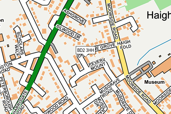 BD2 3HH map - OS OpenMap – Local (Ordnance Survey)