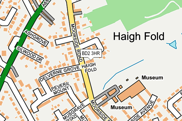 BD2 3HR map - OS OpenMap – Local (Ordnance Survey)