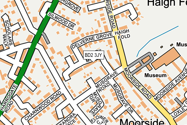 BD2 3JY map - OS OpenMap – Local (Ordnance Survey)