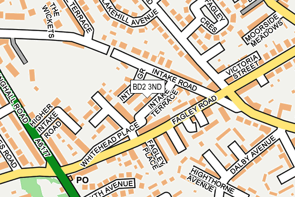 BD2 3ND map - OS OpenMap – Local (Ordnance Survey)