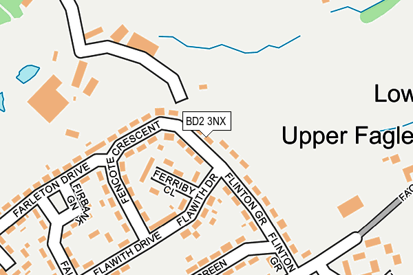 BD2 3NX map - OS OpenMap – Local (Ordnance Survey)
