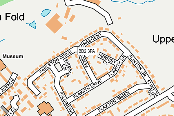 BD2 3PA map - OS OpenMap – Local (Ordnance Survey)