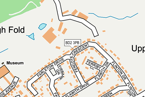 BD2 3PB map - OS OpenMap – Local (Ordnance Survey)
