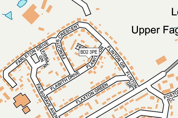 BD2 3PE map - OS OpenMap – Local (Ordnance Survey)