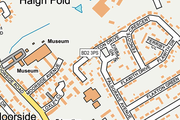 BD2 3PS map - OS OpenMap – Local (Ordnance Survey)