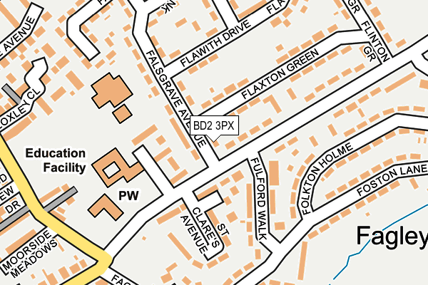 BD2 3PX map - OS OpenMap – Local (Ordnance Survey)