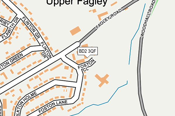 BD2 3QF map - OS OpenMap – Local (Ordnance Survey)