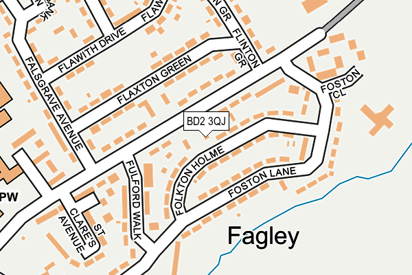 BD2 3QJ map - OS OpenMap – Local (Ordnance Survey)