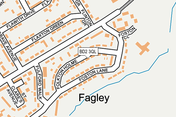 BD2 3QL map - OS OpenMap – Local (Ordnance Survey)