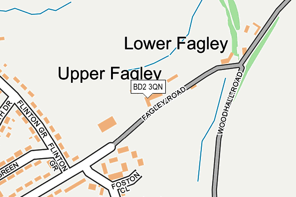 BD2 3QN map - OS OpenMap – Local (Ordnance Survey)