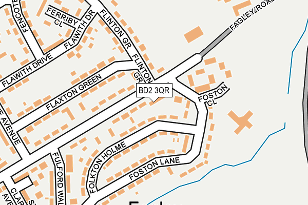 BD2 3QR map - OS OpenMap – Local (Ordnance Survey)