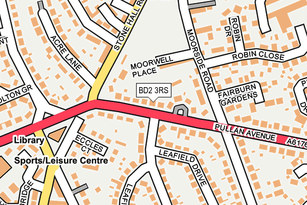 BD2 3RS map - OS OpenMap – Local (Ordnance Survey)