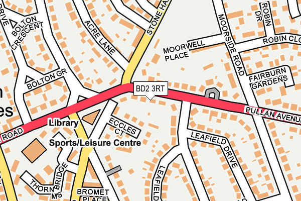 BD2 3RT map - OS OpenMap – Local (Ordnance Survey)