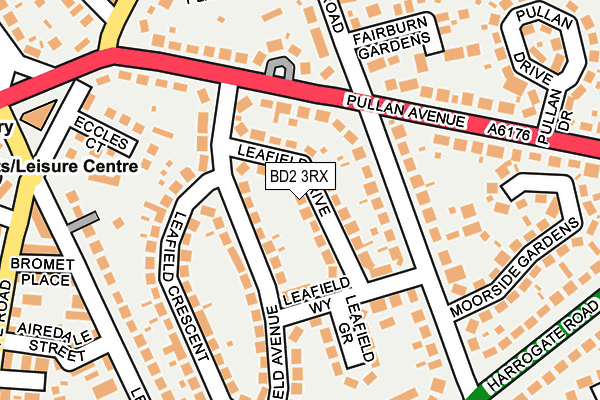 BD2 3RX map - OS OpenMap – Local (Ordnance Survey)