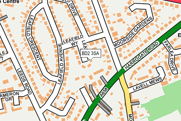 BD2 3SA map - OS OpenMap – Local (Ordnance Survey)