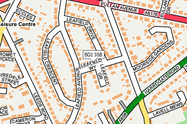 BD2 3SB map - OS OpenMap – Local (Ordnance Survey)