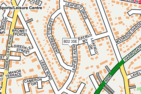 BD2 3SE map - OS OpenMap – Local (Ordnance Survey)