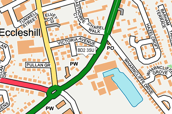 BD2 3SU map - OS OpenMap – Local (Ordnance Survey)