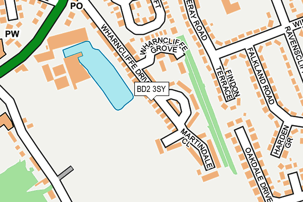 BD2 3SY map - OS OpenMap – Local (Ordnance Survey)