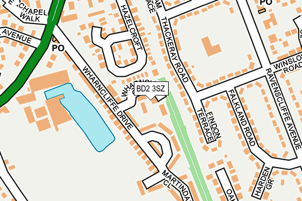 BD2 3SZ map - OS OpenMap – Local (Ordnance Survey)