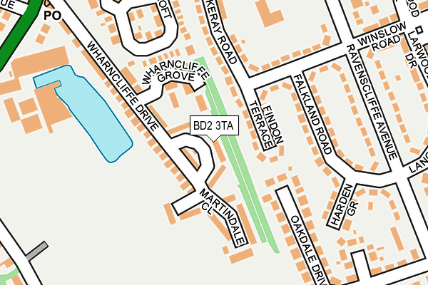 BD2 3TA map - OS OpenMap – Local (Ordnance Survey)