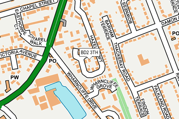 BD2 3TH map - OS OpenMap – Local (Ordnance Survey)
