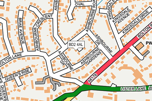 BD2 4AL map - OS OpenMap – Local (Ordnance Survey)