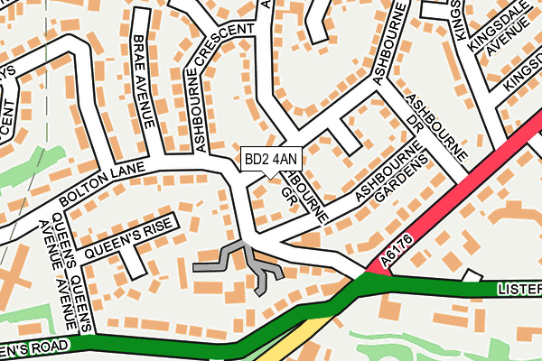 BD2 4AN map - OS OpenMap – Local (Ordnance Survey)