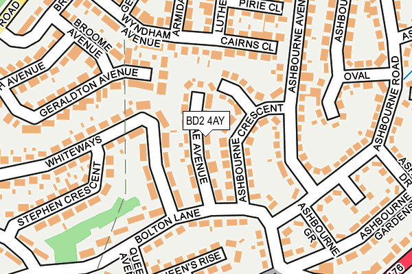 BD2 4AY map - OS OpenMap – Local (Ordnance Survey)