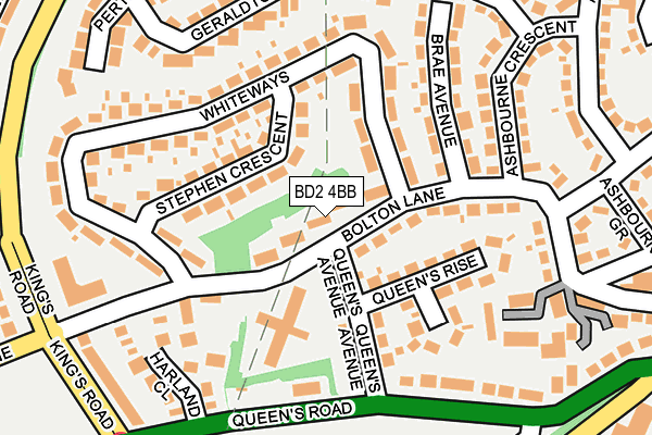 BD2 4BB map - OS OpenMap – Local (Ordnance Survey)